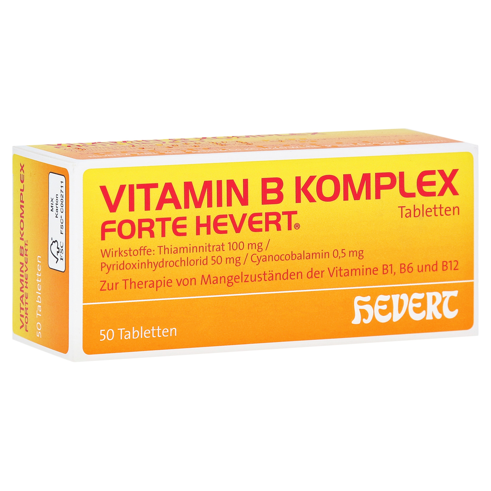 VITAMIN B Komplex forte Hevert Tabletten 50 Stück N2
