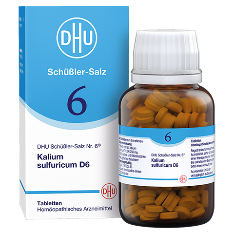 biochemie dhu 6 kalium sulfur.d 6 tabletten 420 stück n3