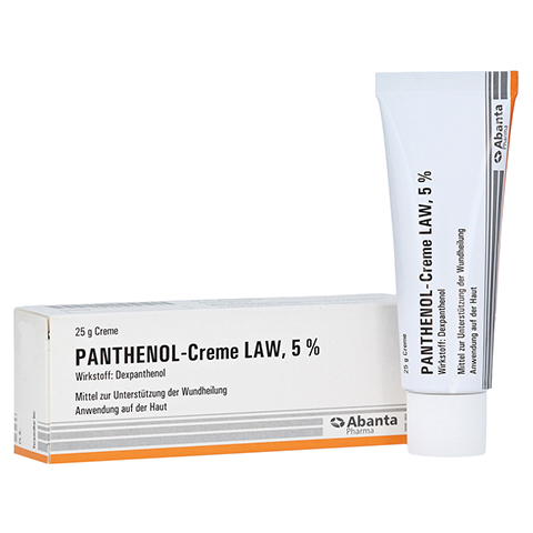 panthenol-creme law 5% 25 gramm online bestellen - medpex