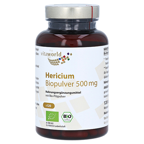 HERICIUM BIOPULVER 500 mg Kapseln 120 Stück