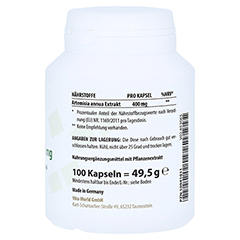ARTEMISIA EXTRAKT 400 mg Kapseln 100 Stck - Linke Seite
