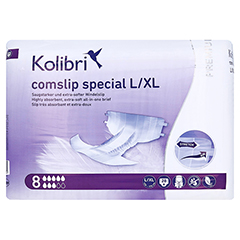 KOLIBRI comslip premium special L/XL 120-170 cm 4x28 Stck - Vorderseite