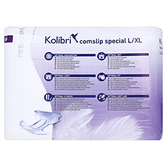 KOLIBRI comslip premium special L/XL 120-170 cm 4x28 Stck - Rckseite