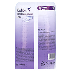 KOLIBRI comslip premium special L/XL 120-170 cm 4x28 Stck - Linke Seite