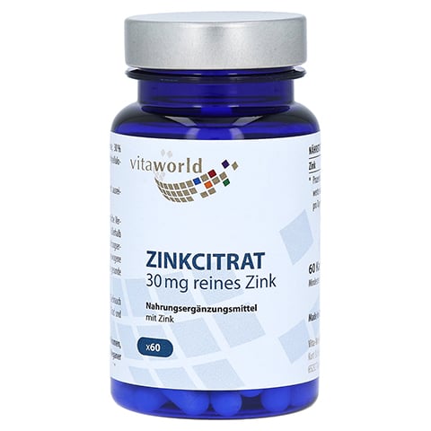 ZINKCITRAT 30 mg Kapseln 60 Stck