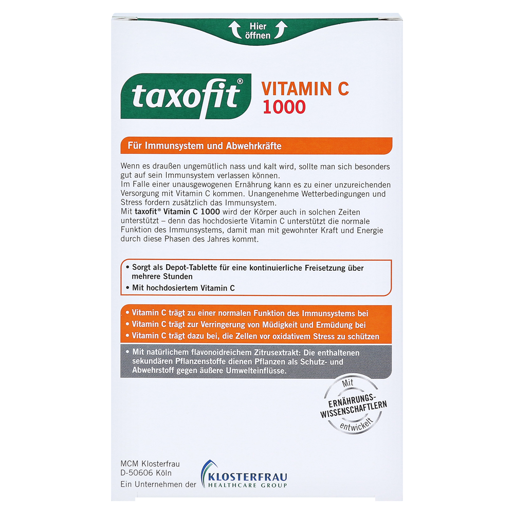 Taxofit Vitamin C 1000 Depot Tabletten 60 Stück Online