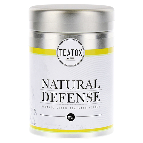 NATURAL DEFENSE Organic green Tea with Ginger Dose 70 Gramm