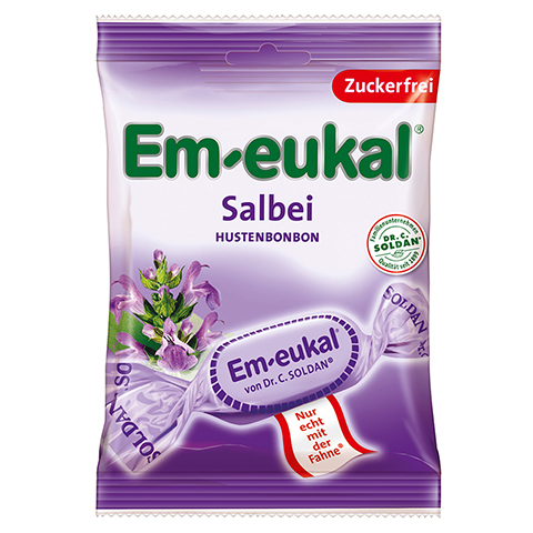Em-eukal Bonbons Salbei zuckerfrei 75 Gramm