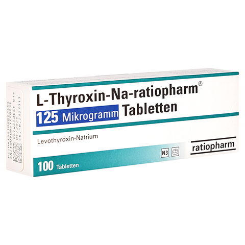L-Thyroxin-Na-ratiopharm 125 Mikrogramm 100 Stck N3