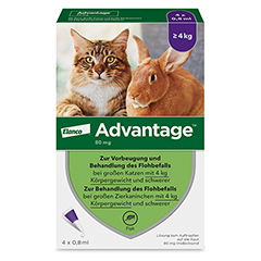 ADVANTAGE 80 mg Lsung groe Katzen/Zierkaninchen