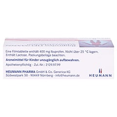 Ibuprofen Heumann Schmerztabletten 400mg 30 Stück N2 - Oberseite