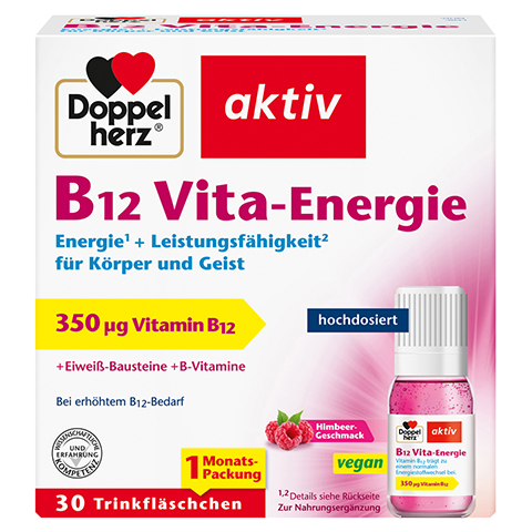 DOPPELHERZ B12 Vita-Energie Trinkampullen 30 Stück
