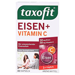 Taxofit Eisen+Vitamin C Weichkapseln 40 Stck - Vorderseite