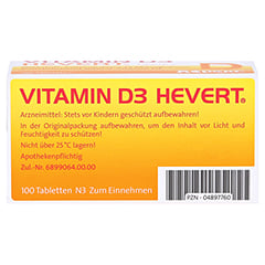 Vitamin D3 Hevert 100 Stück N3 - Unterseite