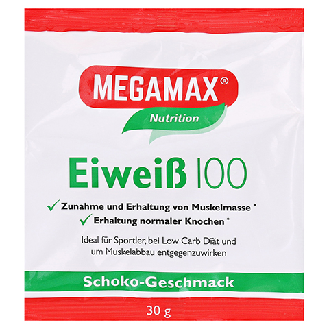 EIWEISS 100 Schoko Megamax Pulver 30 Gramm