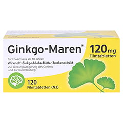 Ginkgo-Maren 120mg 120 Stück N3 - Vorderseite