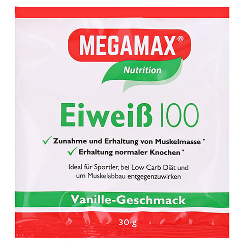 EIWEISS 100 Vanille Megamax Pulver 30 Gramm