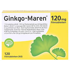 Ginkgo-Maren 120mg 120 Stück N3 - Oberseite
