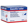 GAZOFIX color Fixierbinde kohsiv 6 cmx20 m blau 1 Stck