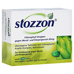 Stozzon Chlorophyll-Dragees gegen Mund- und Körpergeruch 100 Stück