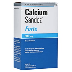 Calcium-Sandoz Forte 500mg 2x20 Stück N2