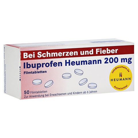 IBUPROFEN Heumann 200 mg Filmtabletten 50 Stck N3