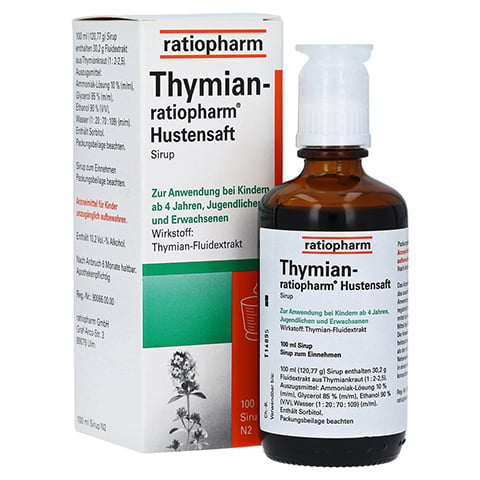 THYMIAN-ratiopharm Hustensaft 100 Milliliter N2
