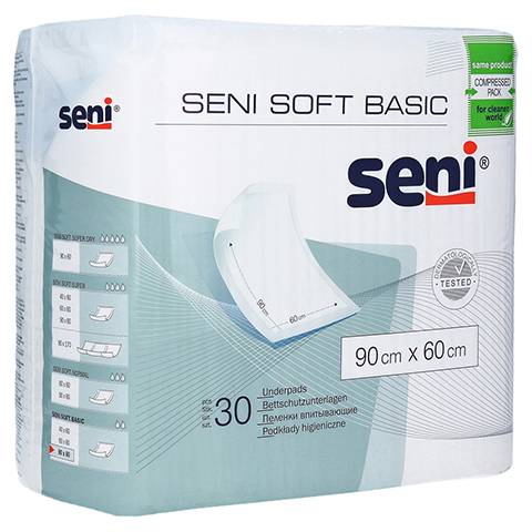 SENI Soft Basic Bettschutzunterlage 60x90 cm 30 Stck