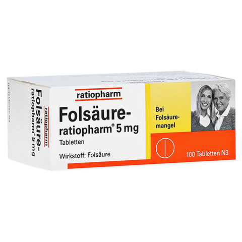 Folsäure-ratiopharm 5mg 100 Stück N3