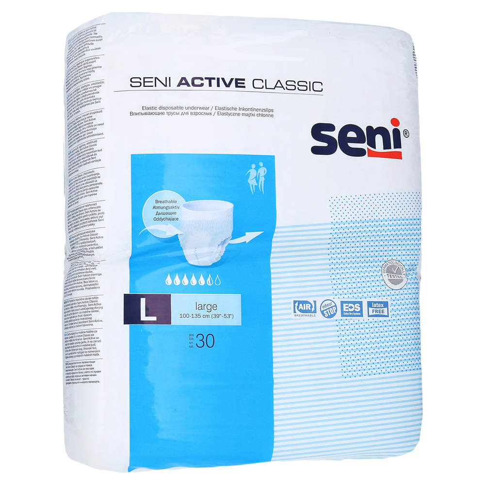 SENI Active Classic Inkontinenzslip Einmal L 30 Stück online bestellen