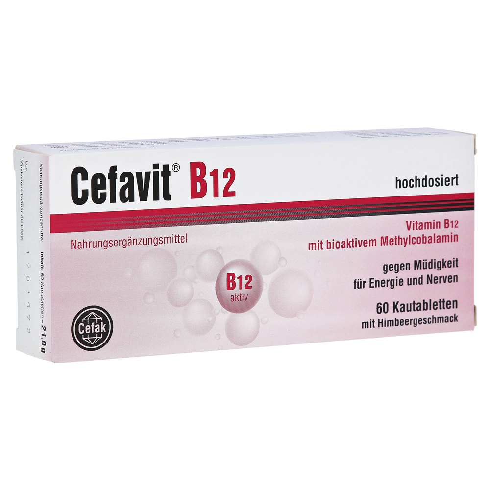 CEFAVIT B12 Kautabletten 60 Stück