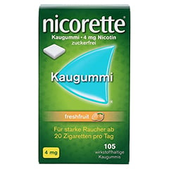 nicorette® 4mg freshfruit 105 Stück - Vorderseite
