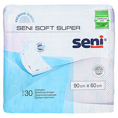 SENI Soft Super Bettschutzunterlage 90x60 cm 30 Stck - Vorderseite