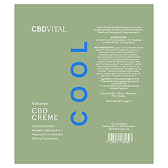CBD VITAL khlende CBD Creme 120 Milliliter - Info 1