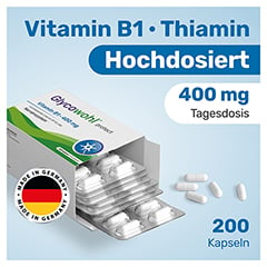 GLYCOWOHL Vitamin B1 Thiamin 400 mg hochdos.Kaps. 200 Stck - Info 1
