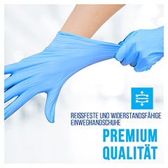 IEA Medical Unt.Hands.Nitril puderfrei L blau 100 Stck - Info 1