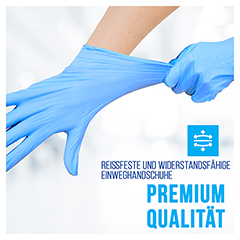 IEA Medical Unt.Hands.Nitril puderfrei XL blau 100 Stck - Info 1