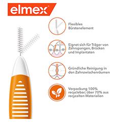 ELMEX Interdentalbrsten ISO Gr.1 0,45 mm orange 8 Stck - Info 2