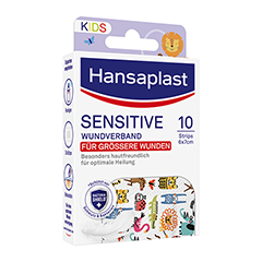 HANSAPLAST Kids Pflasterstrips sensitive 6x7 cm 10 Stck - Info 2