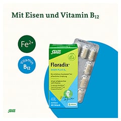 Floradix Eisen plus B12 vegan Kapseln 40 Stck - Info 2
