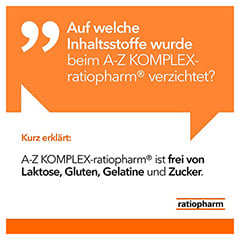A-Z KOMPLEX-ratiopharm® Tabletten 30 Stück - Info 3