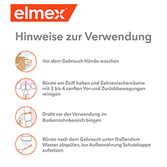 ELMEX Interdentalbrsten ISO Gr.1 0,45 mm orange 8 Stck - Info 3
