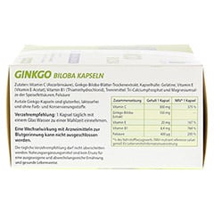 GINKGO 100 mg Kapseln+B1,C+E 192 Stück - Rechte Seite