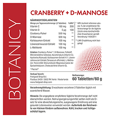 CRANBERRY+D-MANNOSE Tabletten 60 Stck - Info 6