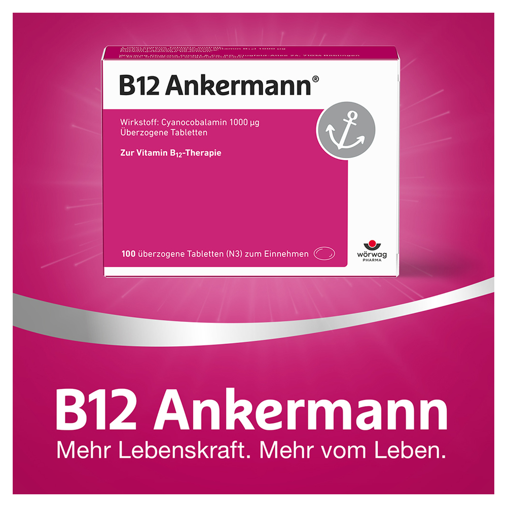 Wörwag Pharma B12 Ankermann Vital Tabletten (50 Stk.) Erfahrungen 4/5  Sternen