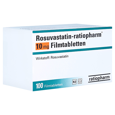 Rosuvastatin-ratiopharm 10mg 100 Stck N3