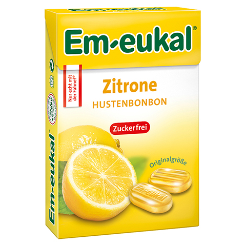 EM-EUKAL Bonbons Zitrone zuckerfrei Box 50 Gramm