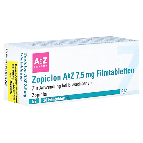 Zopiclon AbZ 7,5mg 20 Stck N2