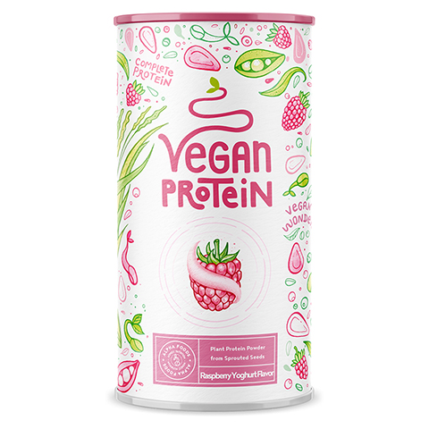 VEGAN PROTEIN Himbeer Joghurt bioverfgbares Pulv. 600 Gramm