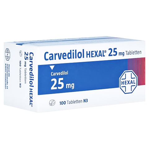 Carvedilol HEXAL 25mg 100 Stck N3